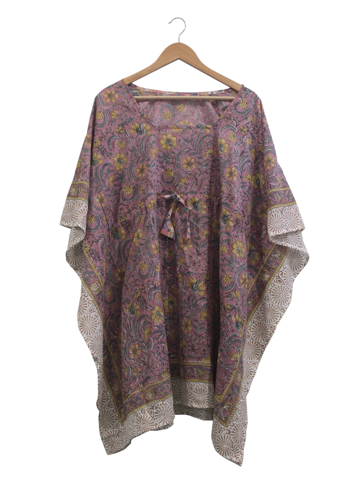Women’s 100% Cotton Block Print Kaftan Tunic