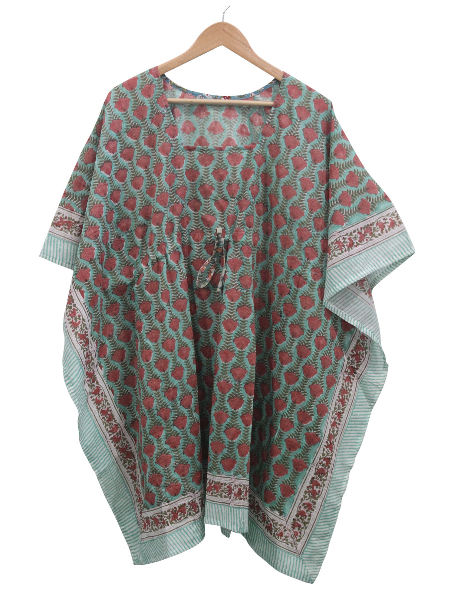 Women’s 100% Cotton Block Print Kaftan Tunic