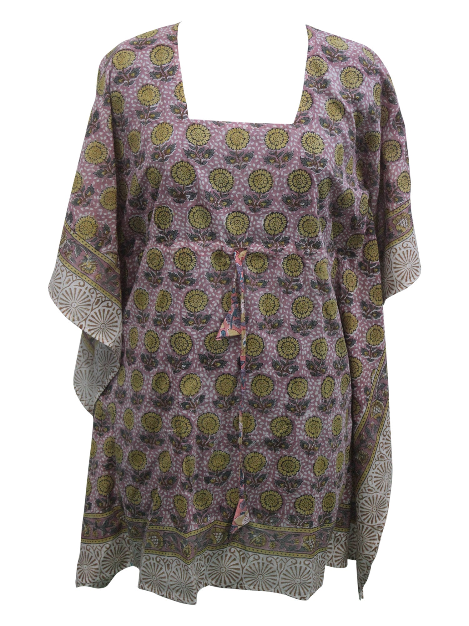Women’s 100% Cotton Block Print Kaftan Tunic