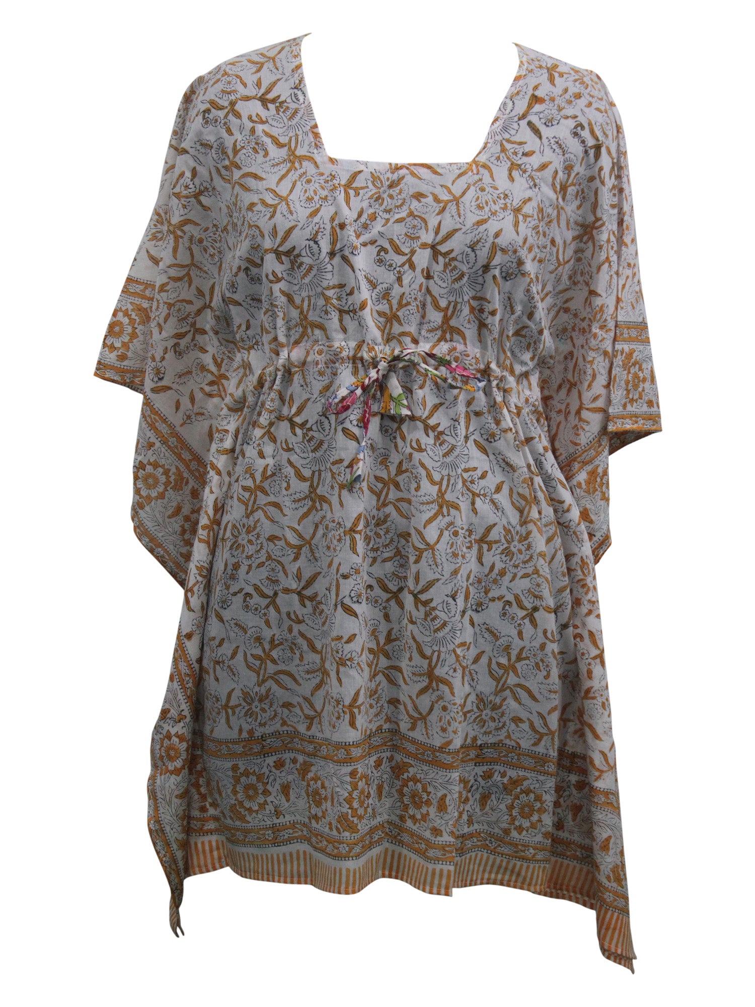Women’s 100% Cotton Block Print Kaftan Tunic