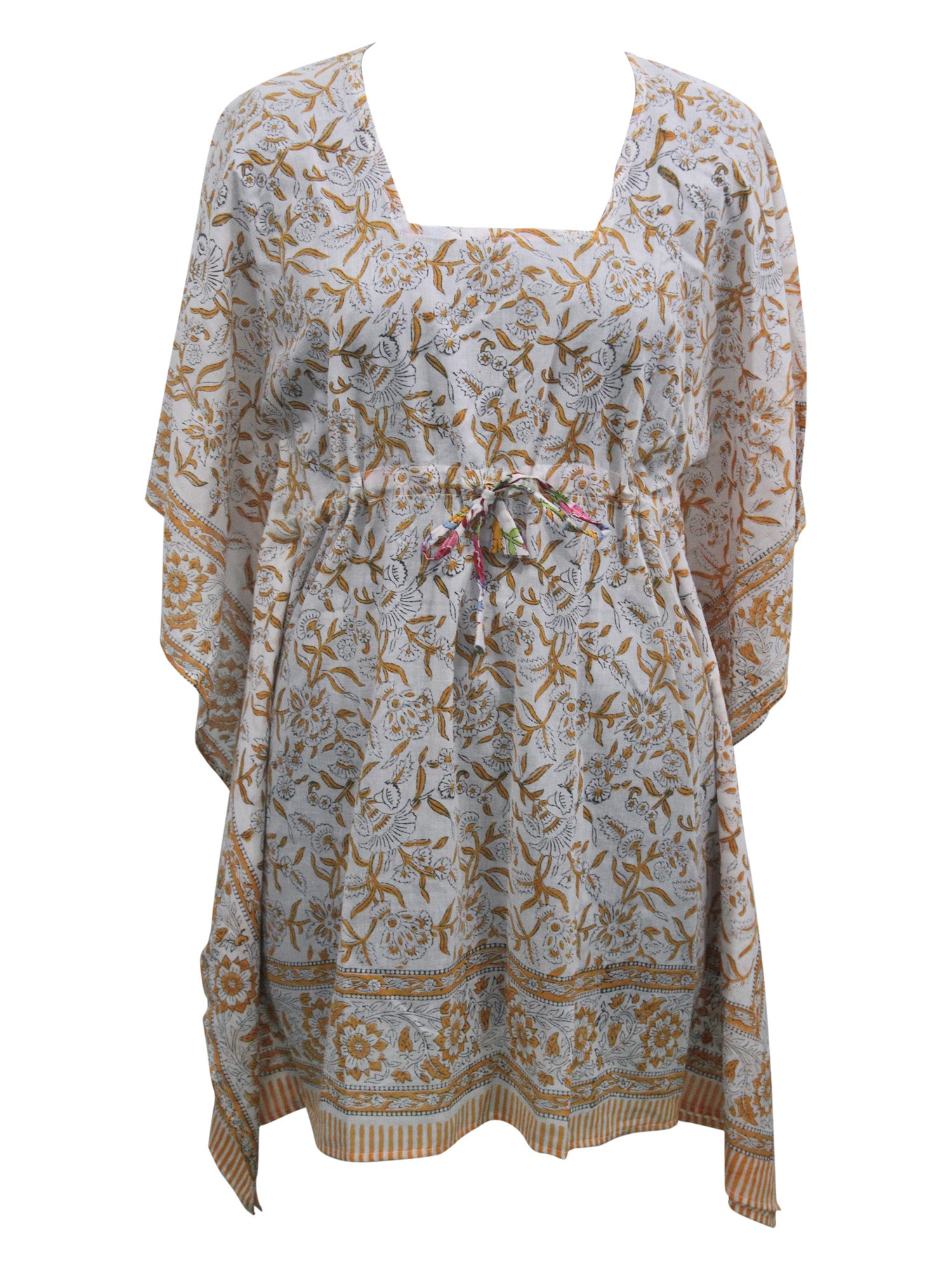 Women’s 100% Cotton Block Print Kaftan Tunic