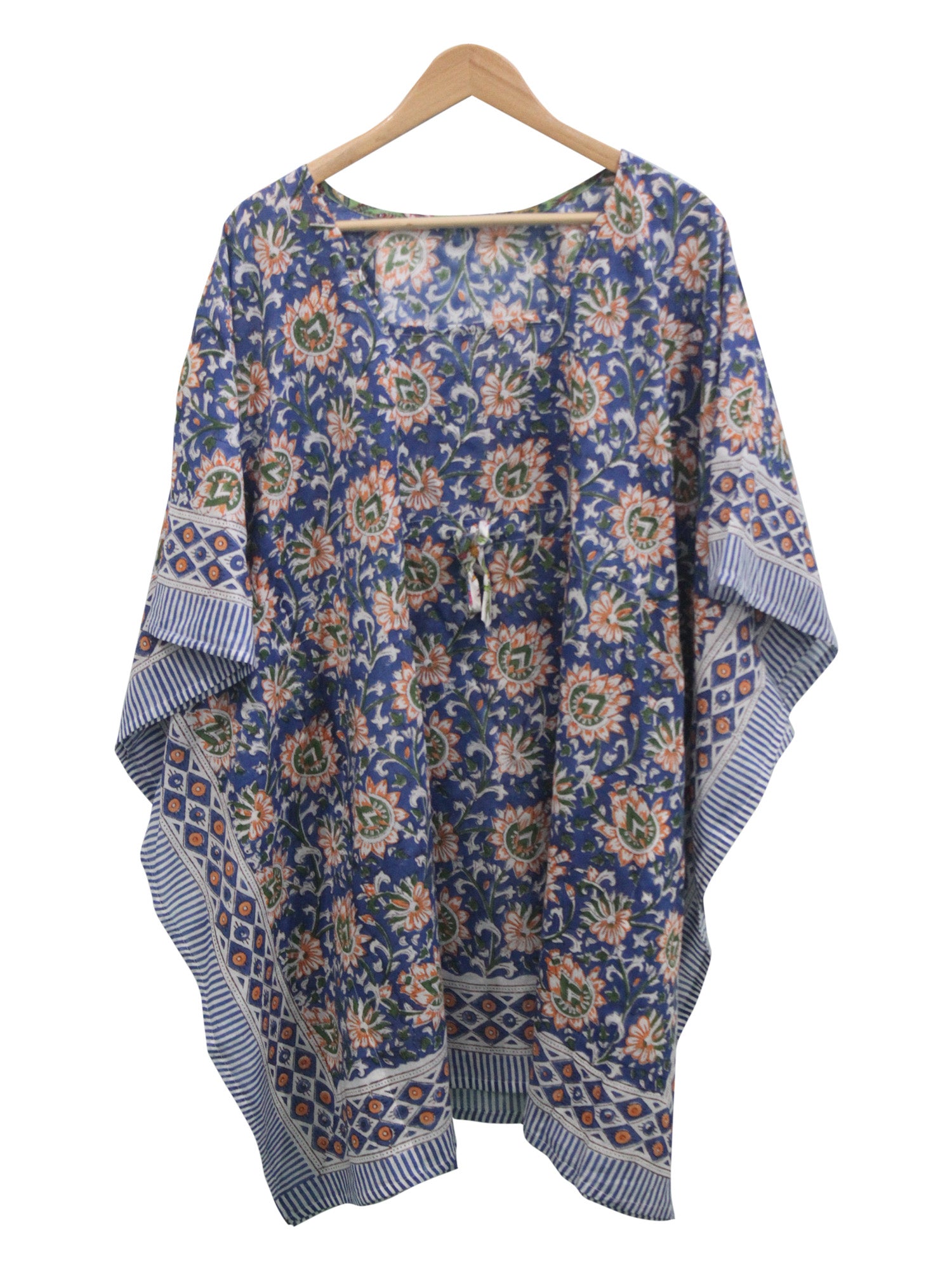 Women’s 100% Cotton Block Print Kaftan Tunic