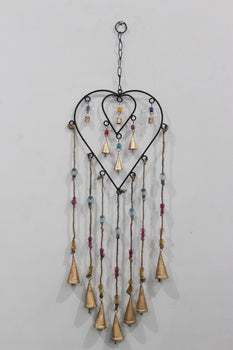 Recycled Iron Wrought Iron Hanging Wind Chime Decoration 