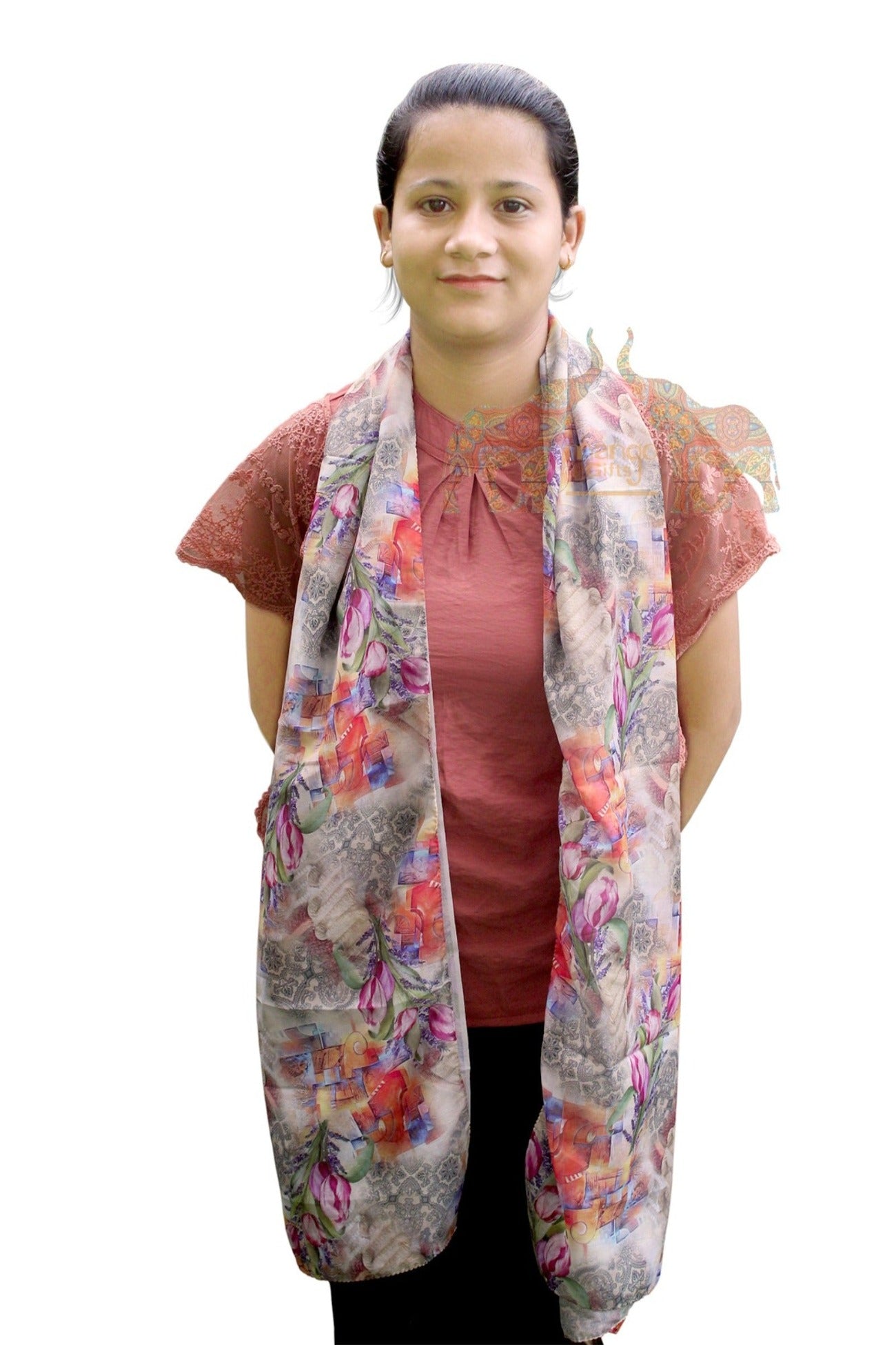 Women’s Indian Silk Sari Scarf - Wholesale Fashion Wraps