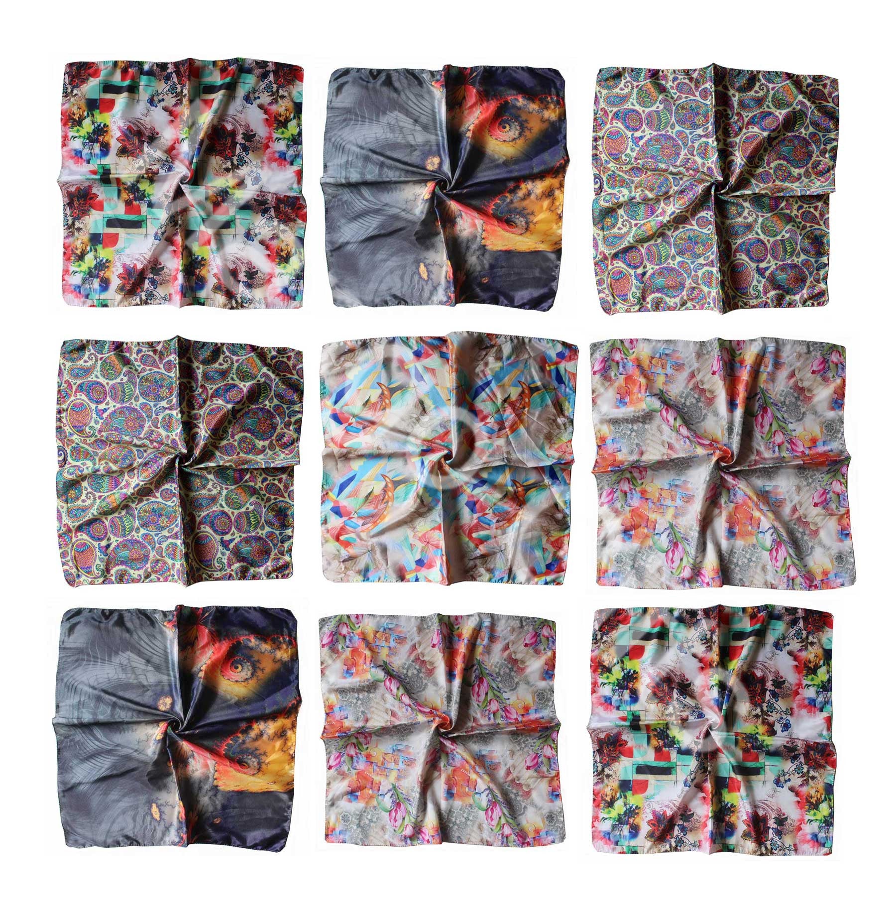 Stylish Silky Square Scarf for Women - Mango Gifts