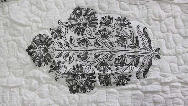 Cotton Handblock Print Quilt Queen Double Bed Size