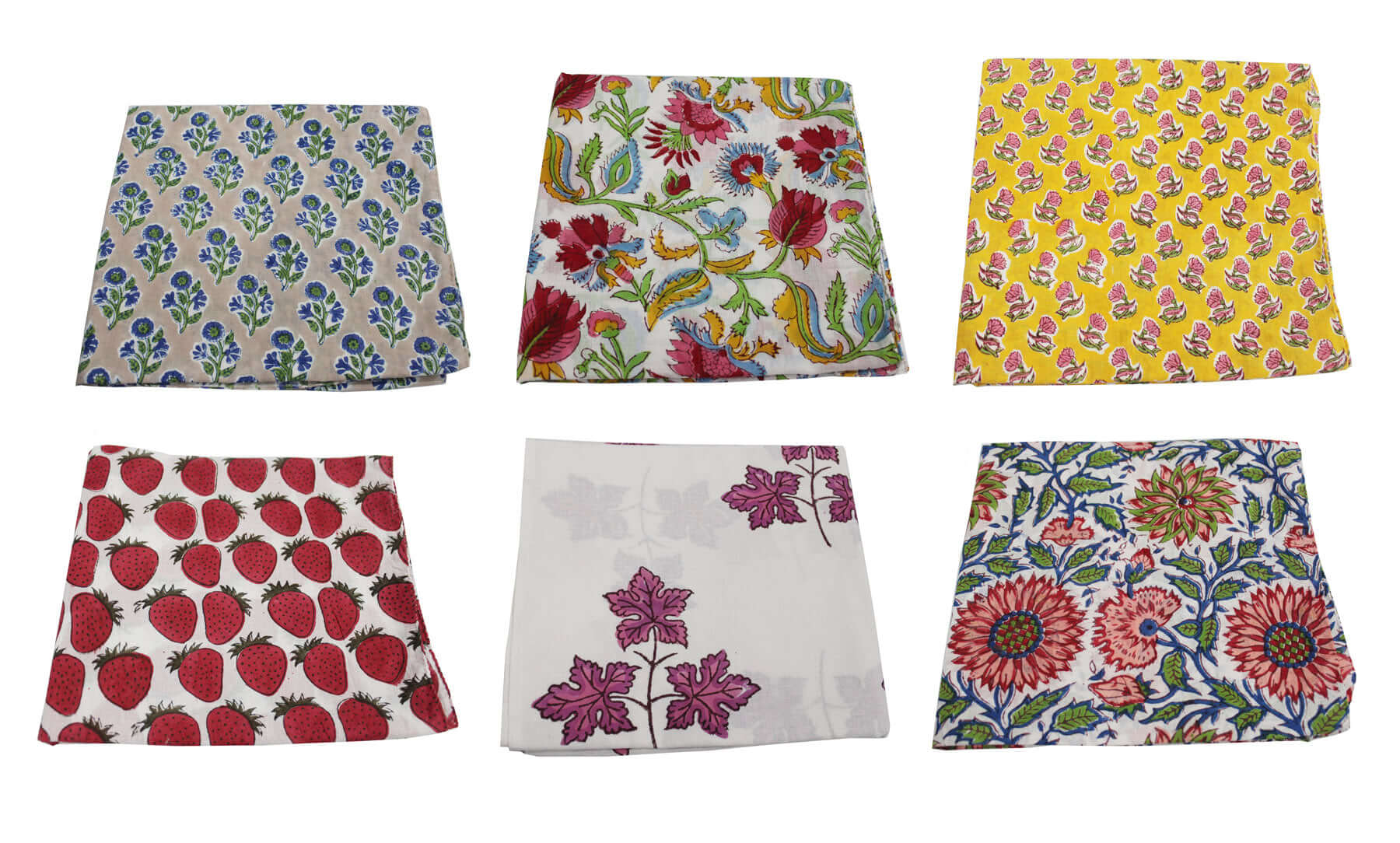 100% Cotton Hand Block Printed Hippy Scarves