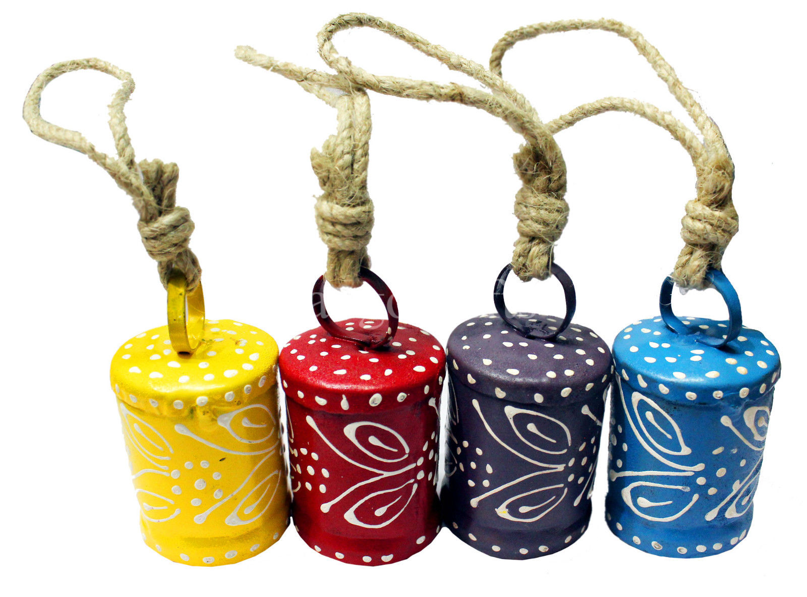 Elevate your decor with our 2.5" hand-painted bells. Perfect for X-Mas, weddings, and gardens. Enjoy soothing sounds and vibrant colors!