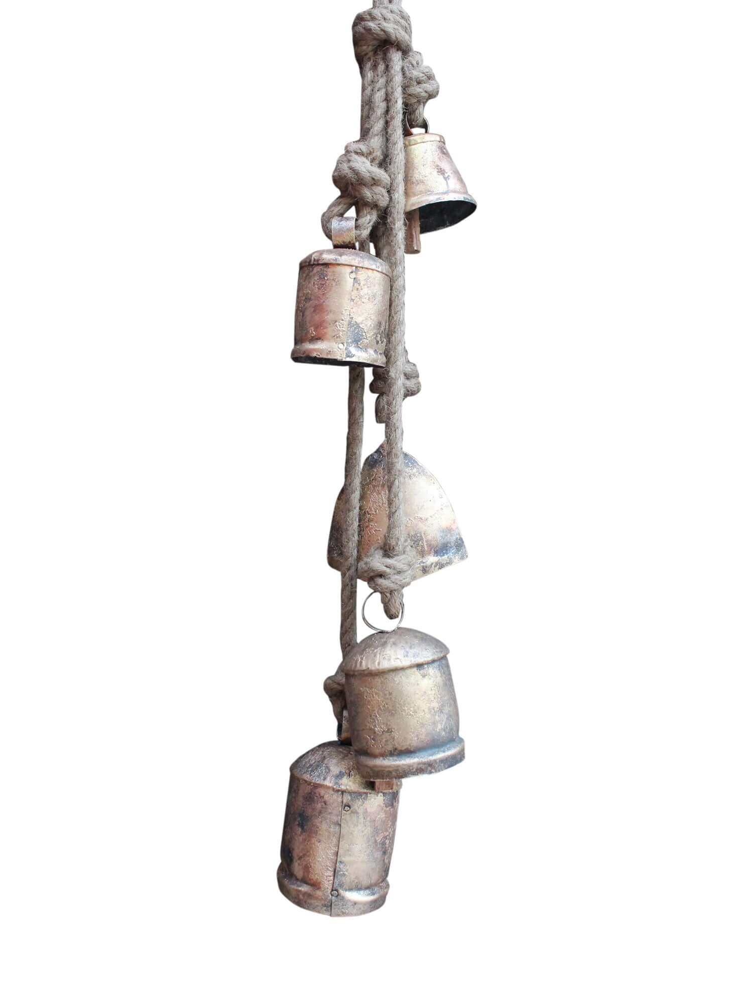 Rustic Cow Bells Wind Chime – Outdoor Garden Decor