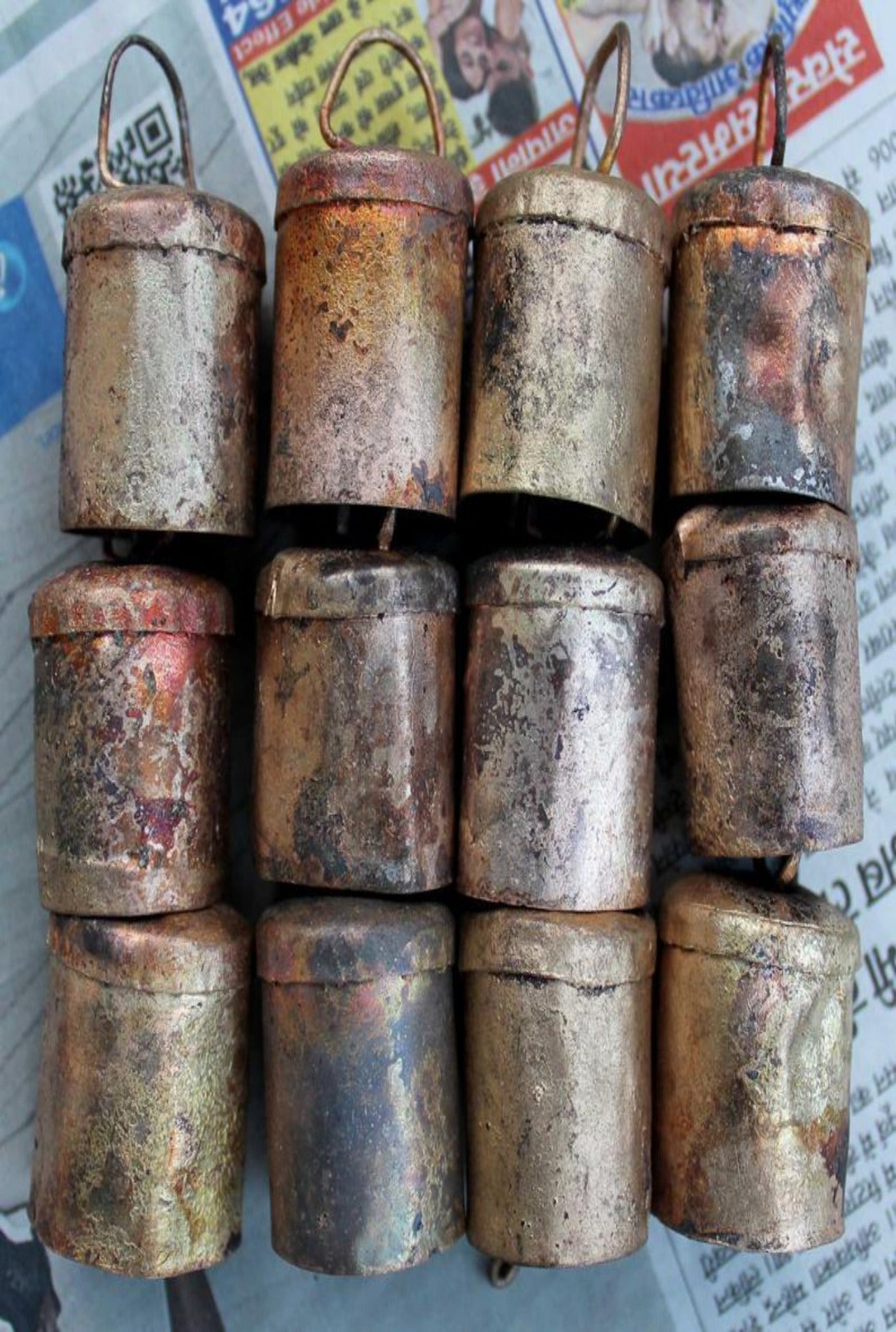 Shabby Chic Rustic Iron Tin Mug Bells - Wholesale Lots