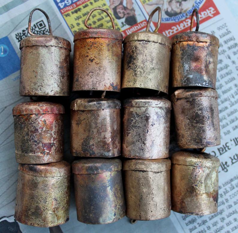 Shabby Chic Rustic Iron Tin Mug Bells - Wholesale Lots
