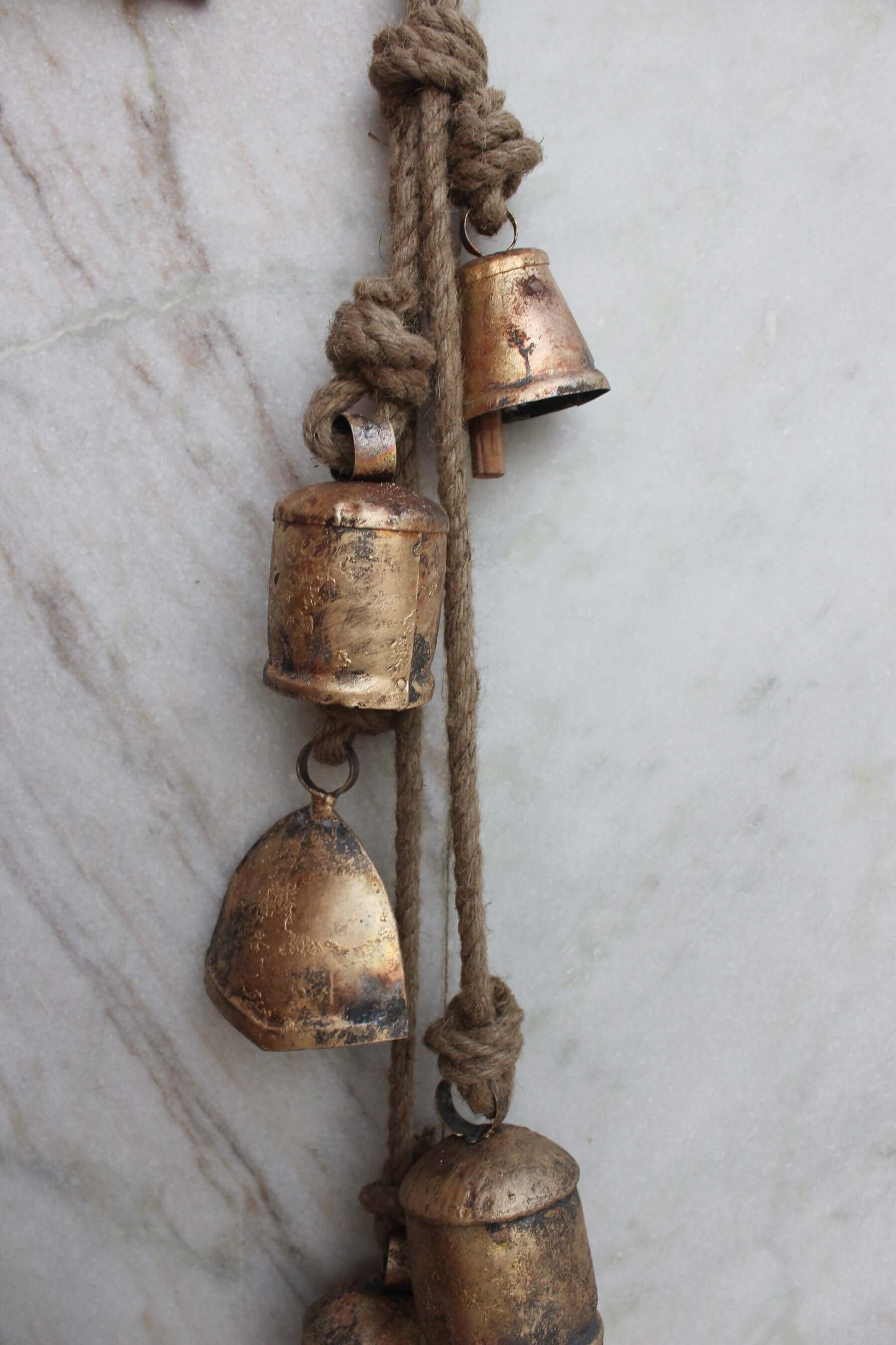 Rustic Cow Bells Wind Chime – Outdoor Garden Decor