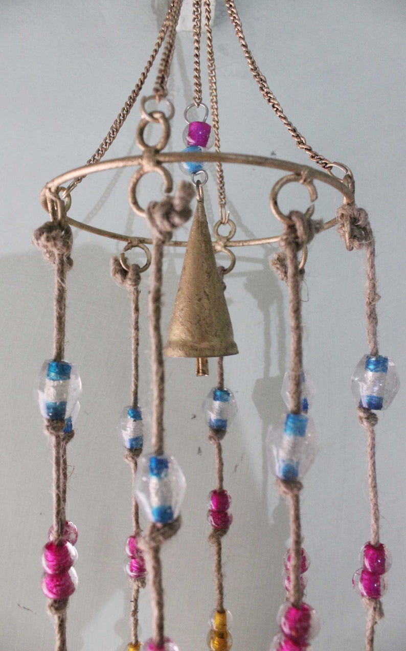 Handmade 9 Metal Bells Hanging Windchime Indoor Outdoor Patio Decoration - Mangogiftsstore