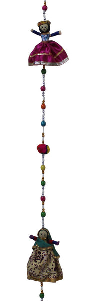 Rajasthani Traditional Indian Puppet Dolls Wall Hanging Mobile String Decoration Wholesale Lot