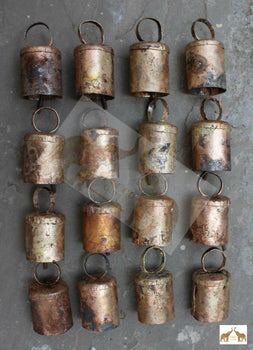 Recycled Iron Bells Iron Tin Handmade Shabby Chic 