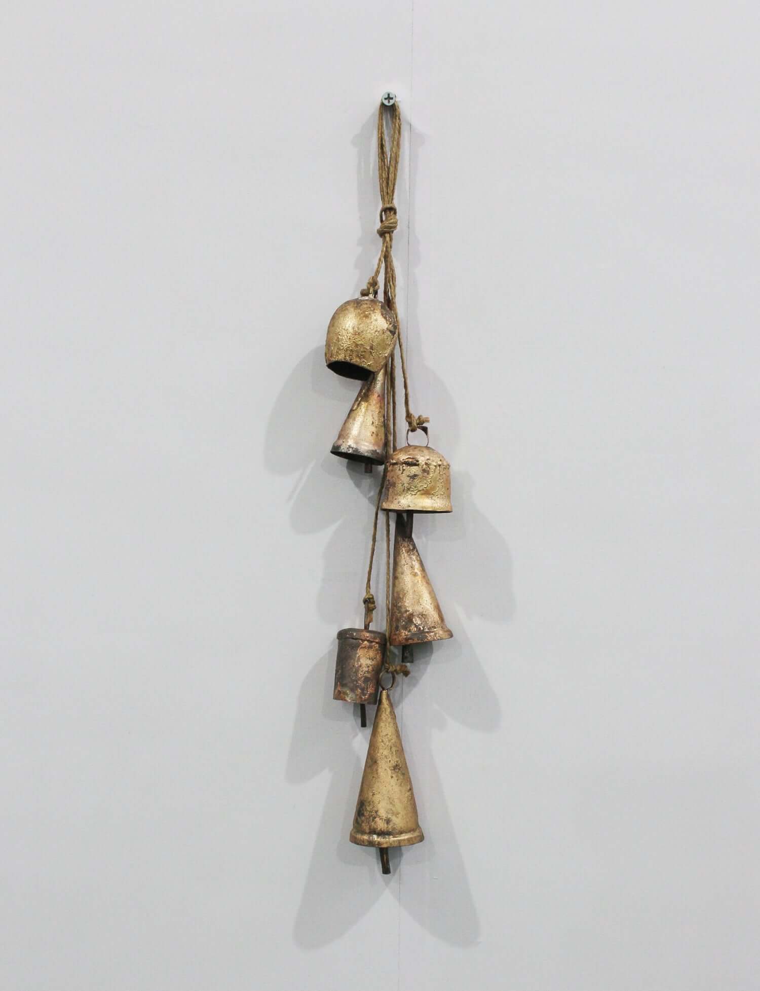 Rustic Iron Six Bells Chime - Antique Style Wind Chimes