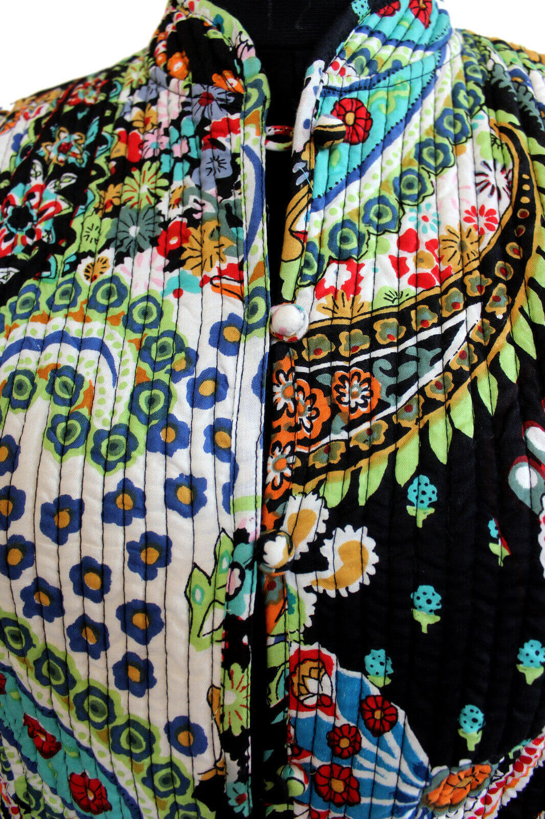 Women's Floral Quilted Reversible Cotton Jacket