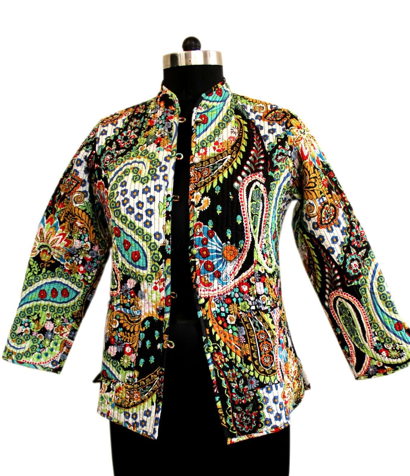 Women's Floral Quilted Reversible Cotton Jacket
