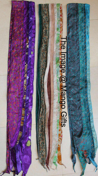 Indian Silk sari vintage Stole scarves - Mangogiftsstore