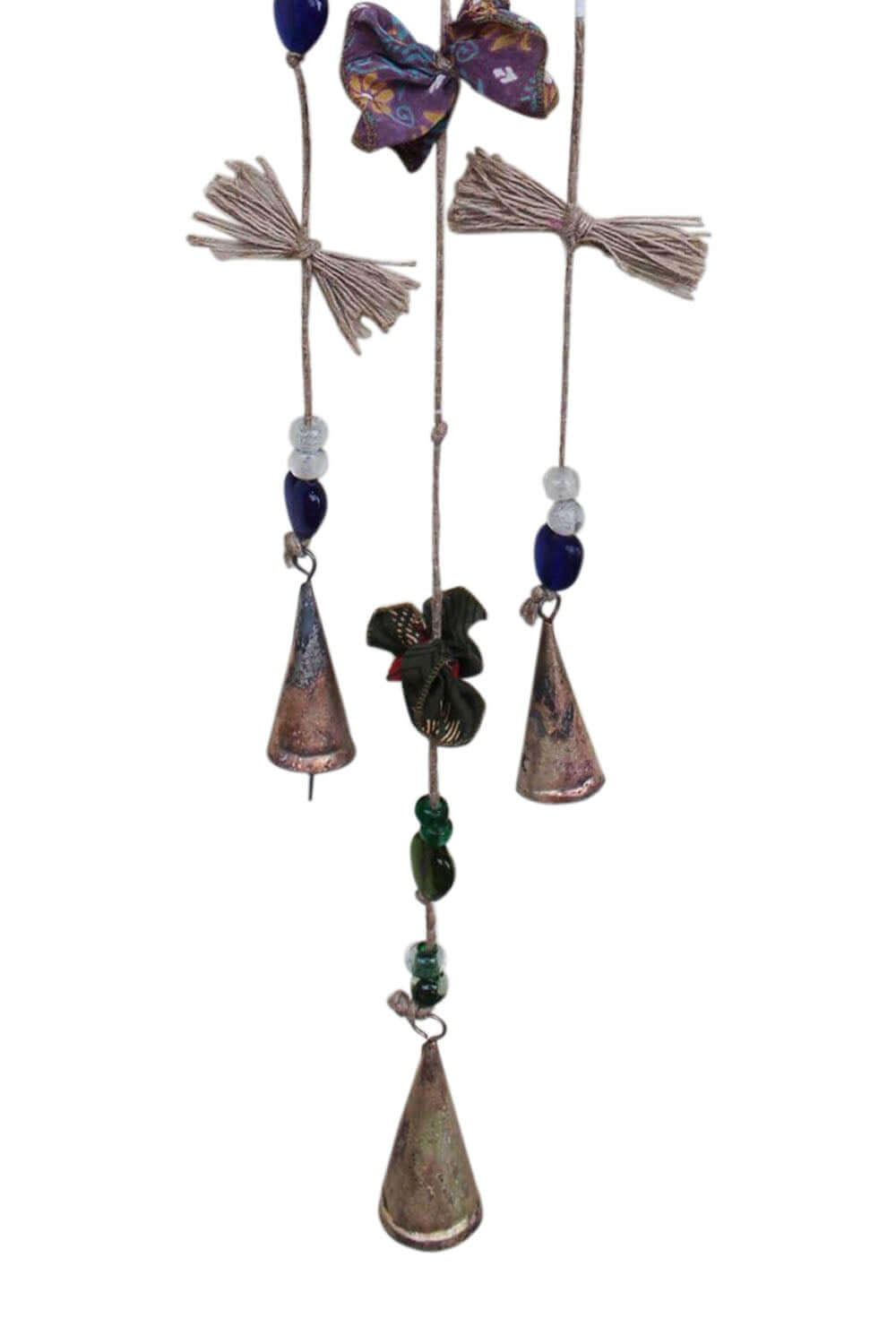 Add charm to your decor with our handmade Witch Bells, crafted from 100% recycled materials. Perfect for Halloween and rustic styling.