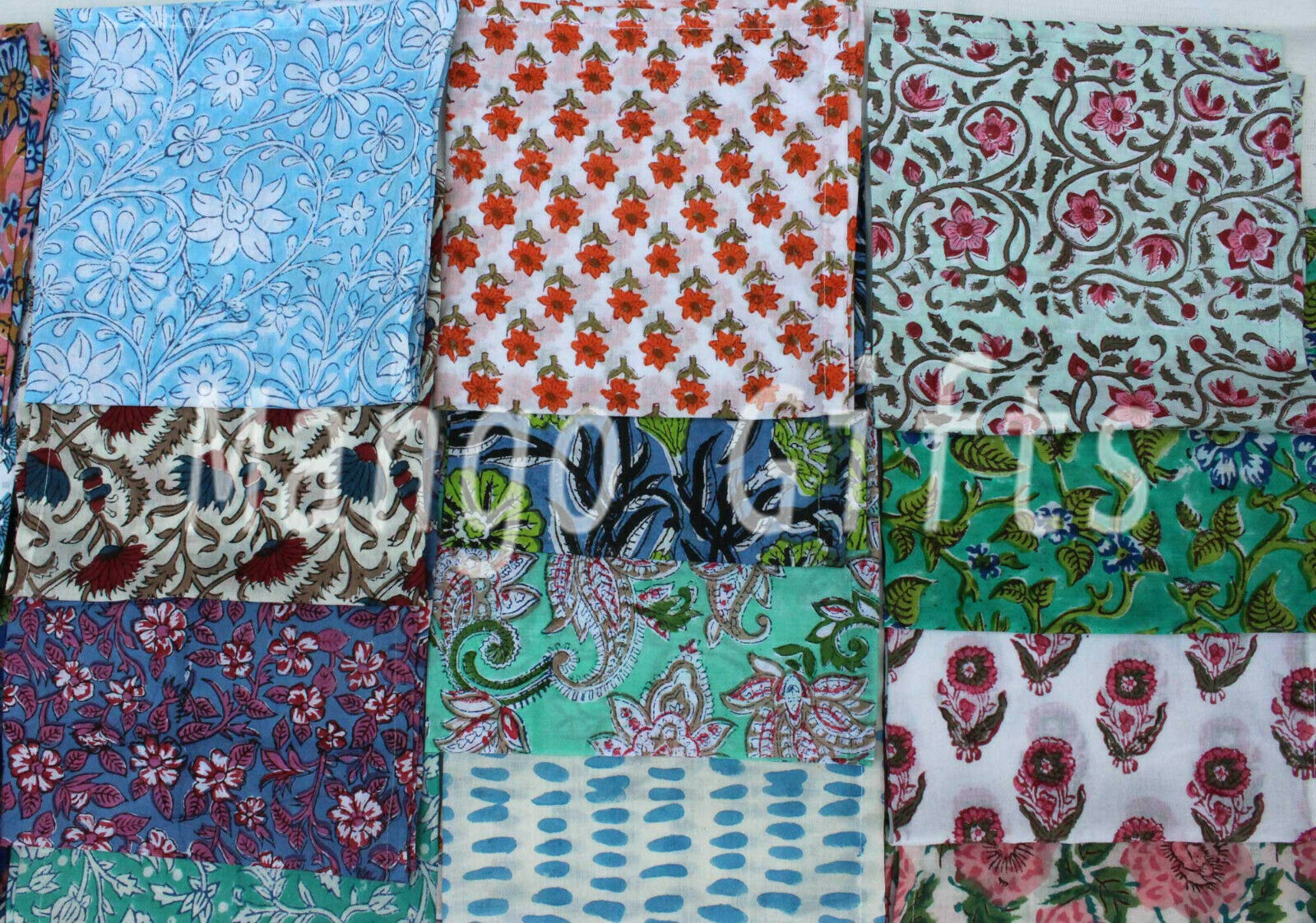 Wholesale Indian Cotton Voile Table Napkins - Assorted Set