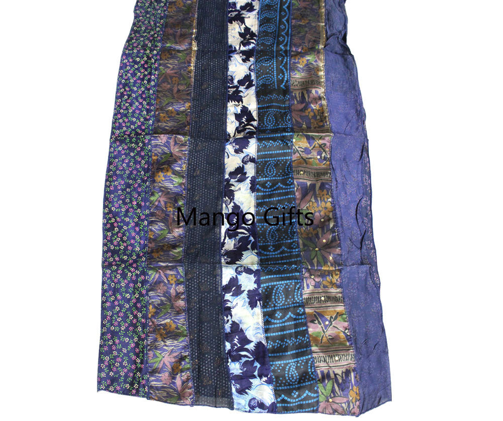 Indian Silk Sari Saree Vintage Scarves Scarf Head Wrap Stole Duppatta Wholesale Lots - Mangogiftsstore