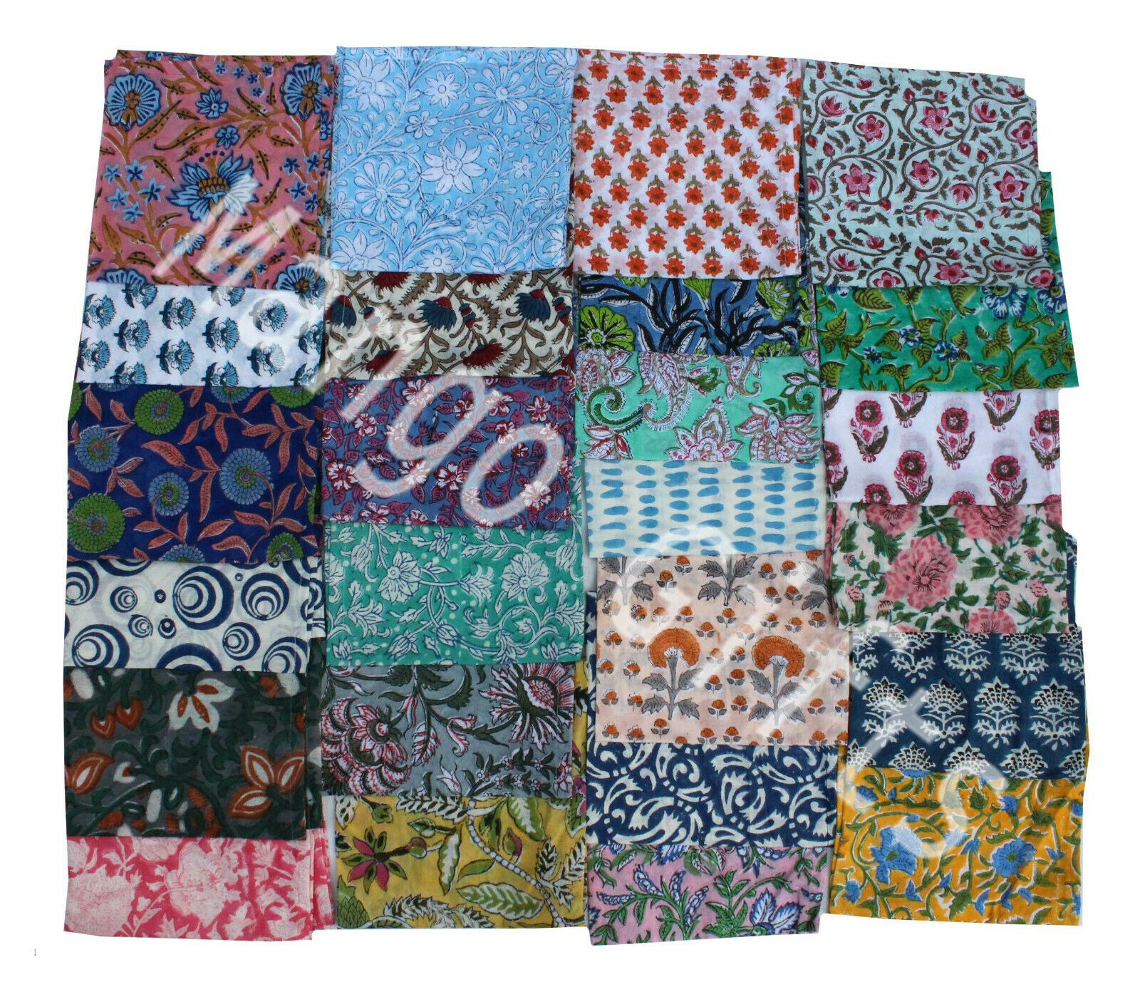 Wholesale Indian Cotton Voile Table Napkins - Assorted Set